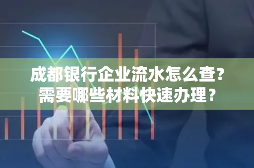 成都银行企业流水怎么查?需要哪些材料快速办理?
