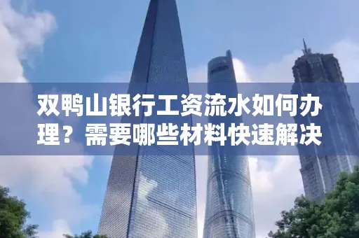 双鸭山银行工资流水如何办理?需要哪些材料快速解决