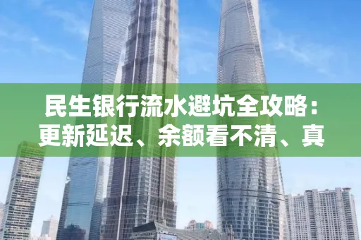 民生银行流水避坑全攻略:更新延迟、余额看不清、真实性验证问题一站式解决
