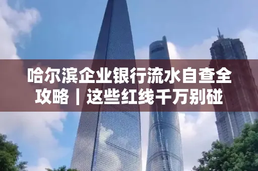 哈尔滨企业银行流水自查全攻略|这些红线千万别碰