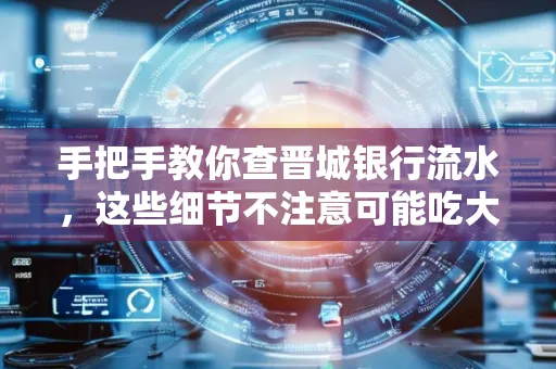 手把手教你查晋城银行流水，这些细节不注意可能吃大亏