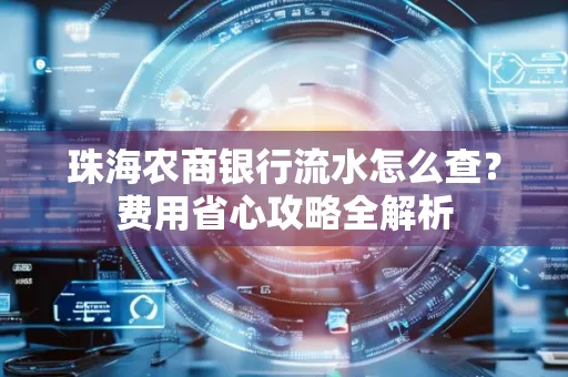 珠海农商银行流水怎么查？费用省心攻略全解析