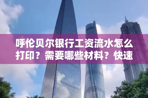 呼伦贝尔银行工资流水怎么打印?需要哪些材料?快速搞定方法揭秘!