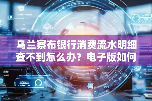 乌兰察布银行消费流水明细查不到怎么办?电子版如何获取攻克技巧?